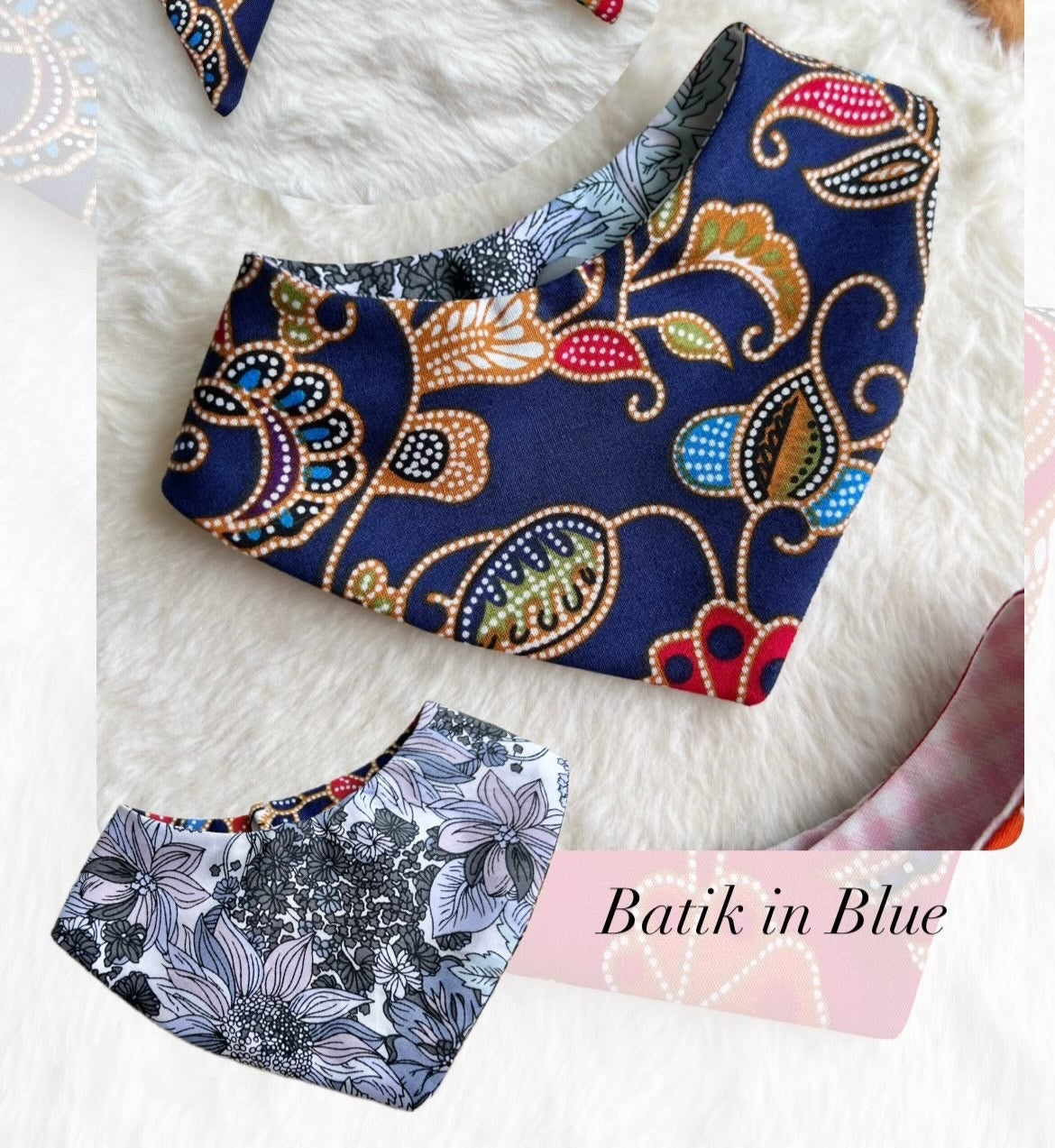 Hari Raya Batik in Blue Reversible Bandana