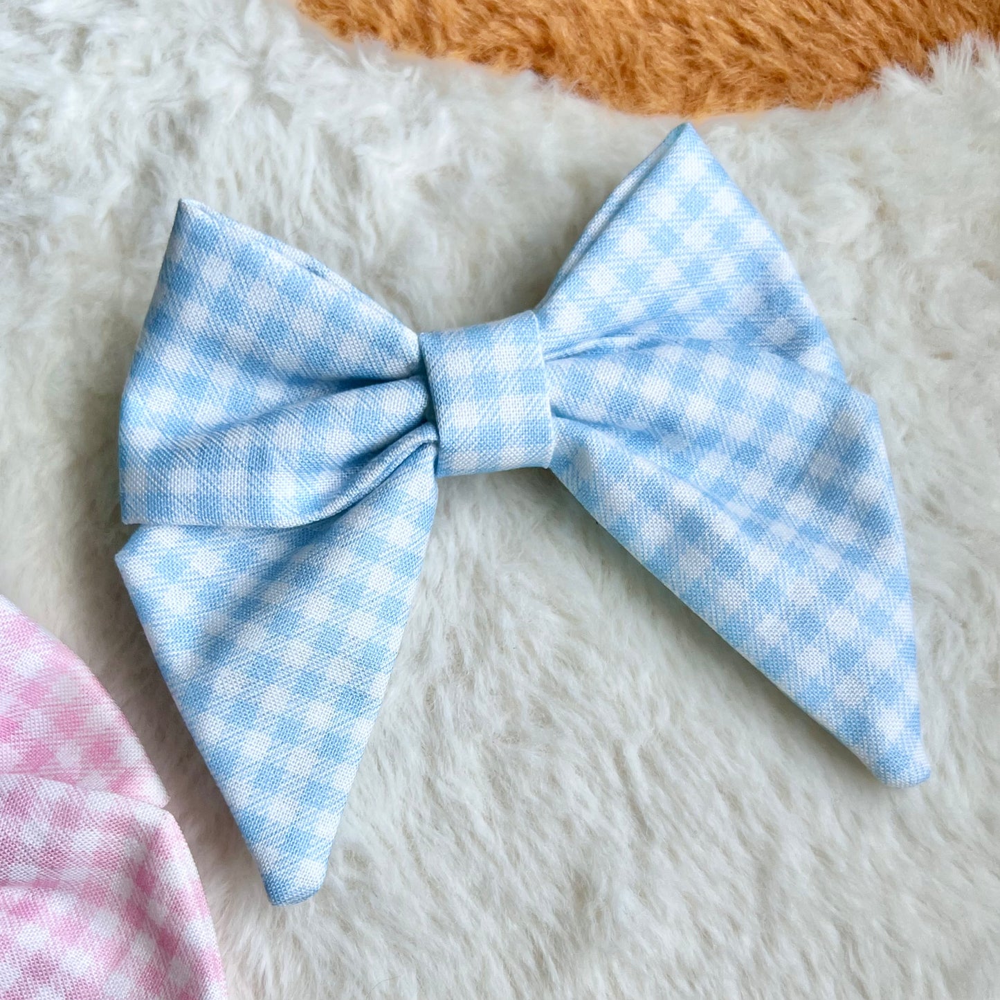 Pastel Blue Sailor Bow