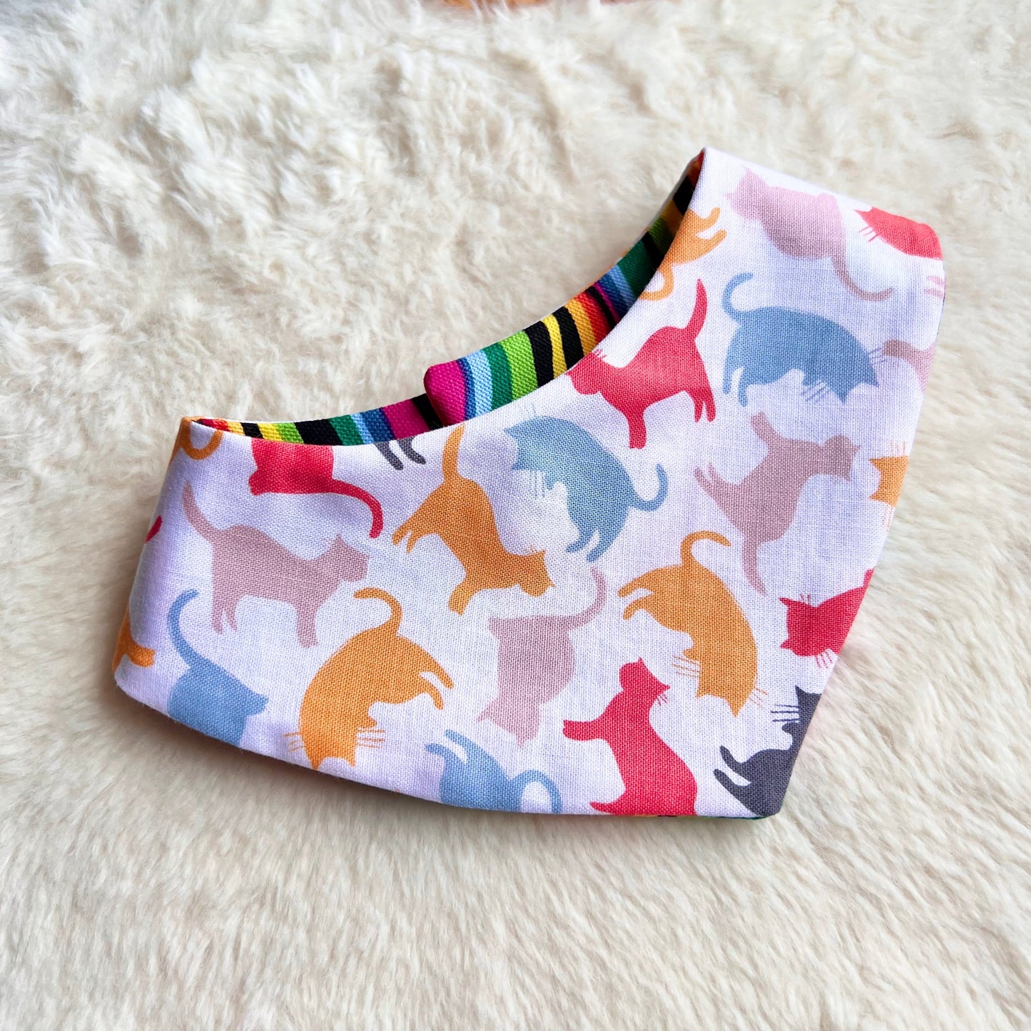 Rainbow Cats Reversible Bandana