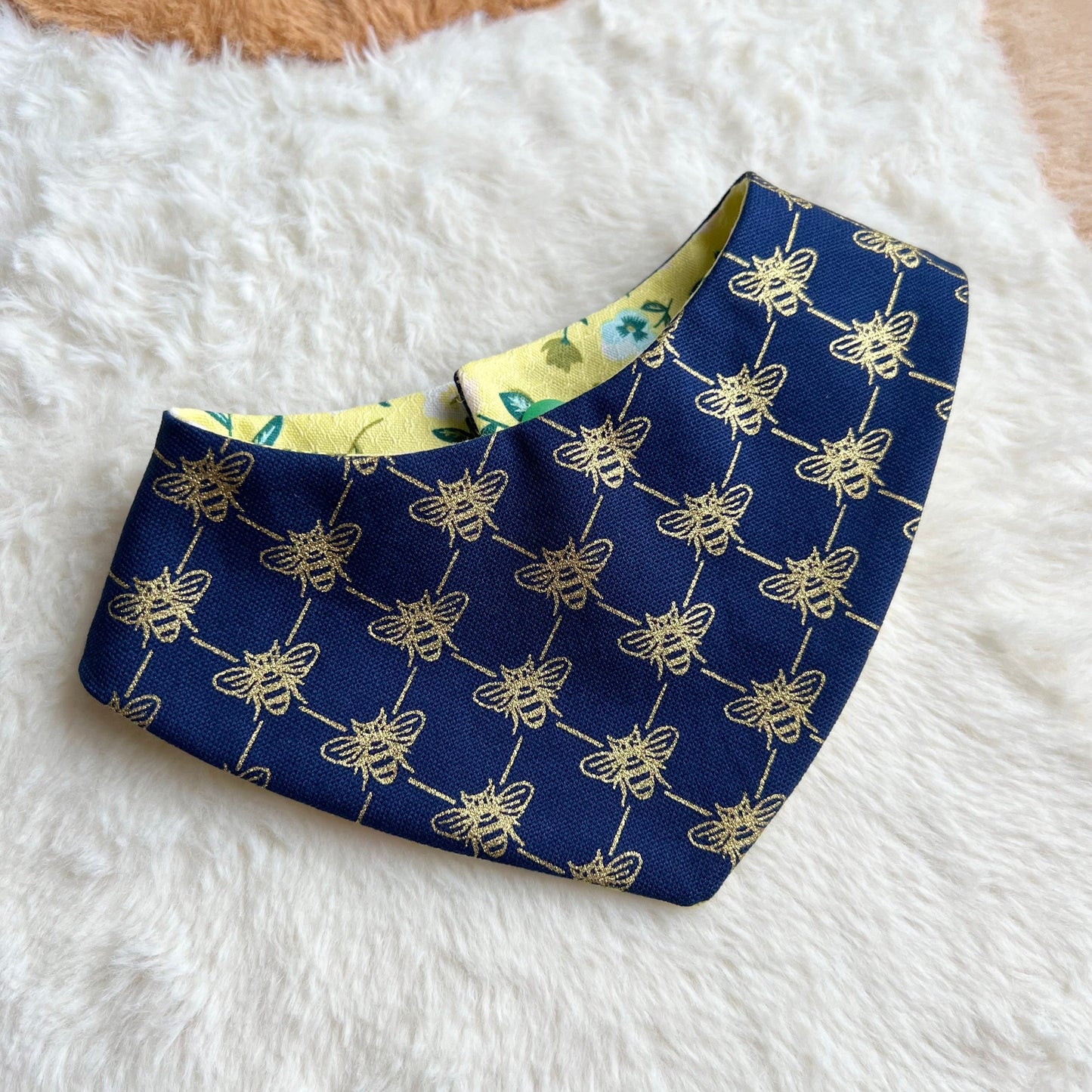 Golden Bees Reversible Bandana