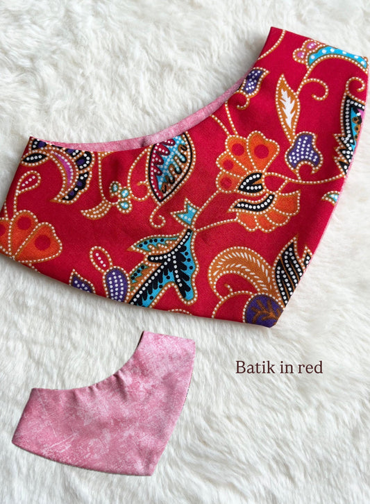 Batik in Red Reversible Bandana