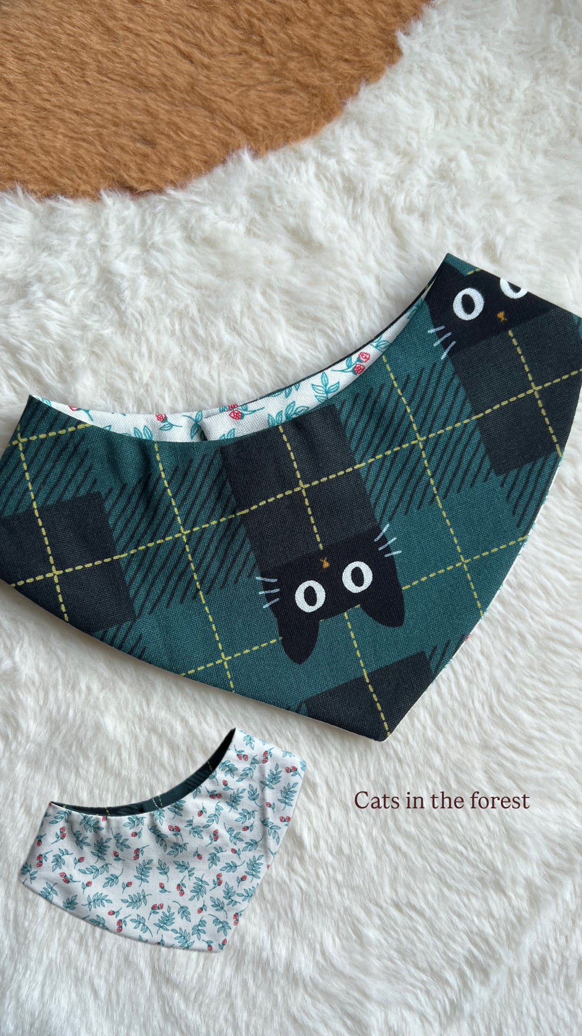 Cats in the Forest Reversible Bandana