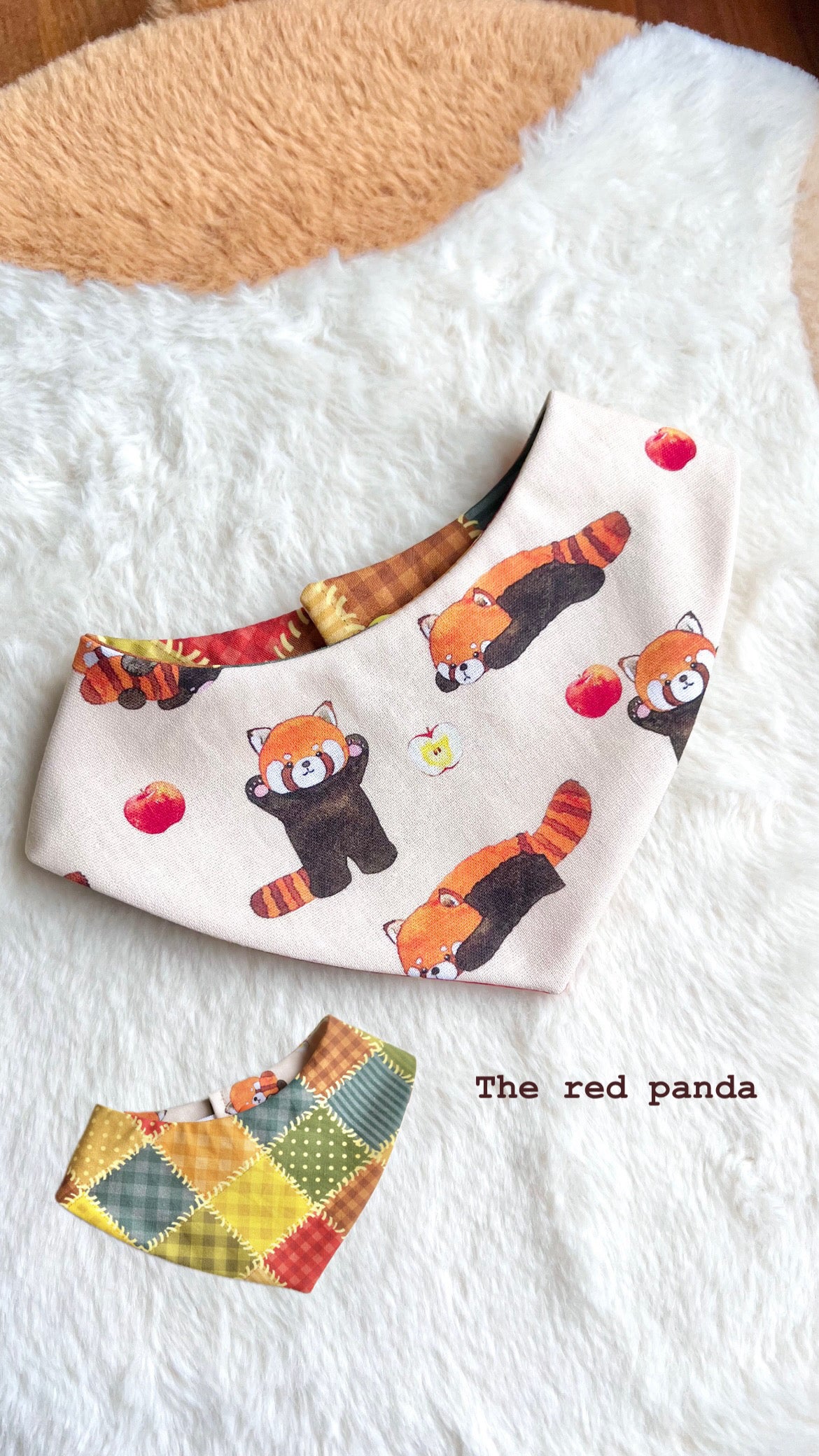 Red Panda Reversible Bandana