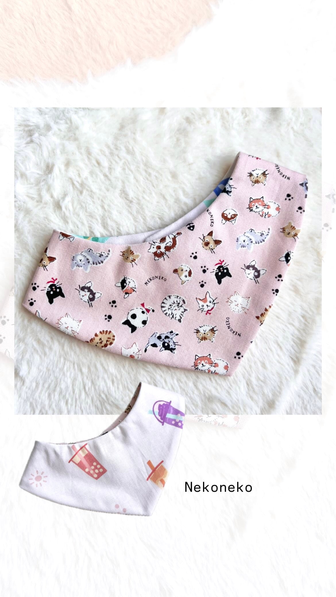 Neko Neko Reversible Bandana