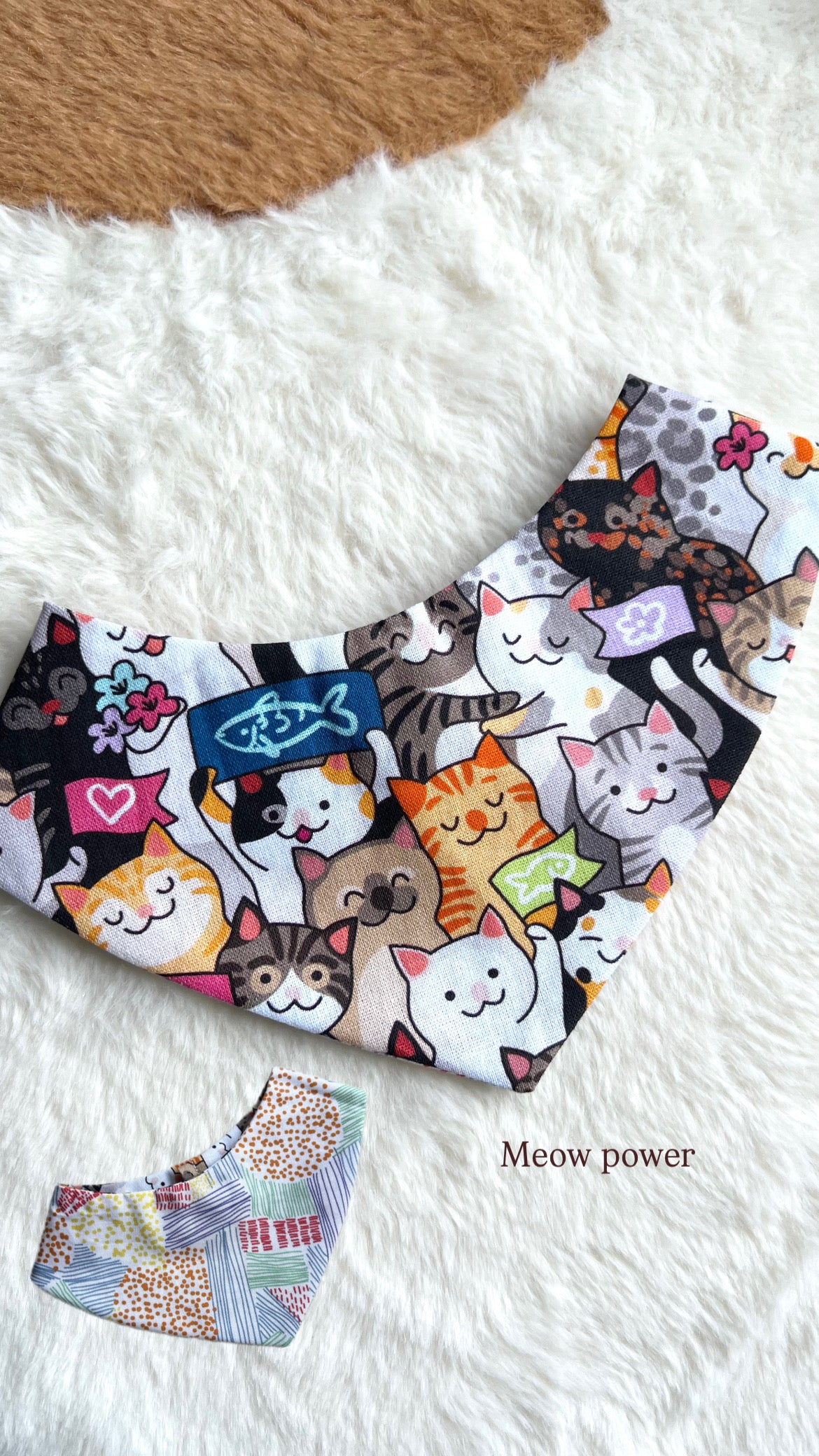 Meow Power Reversible Bandana