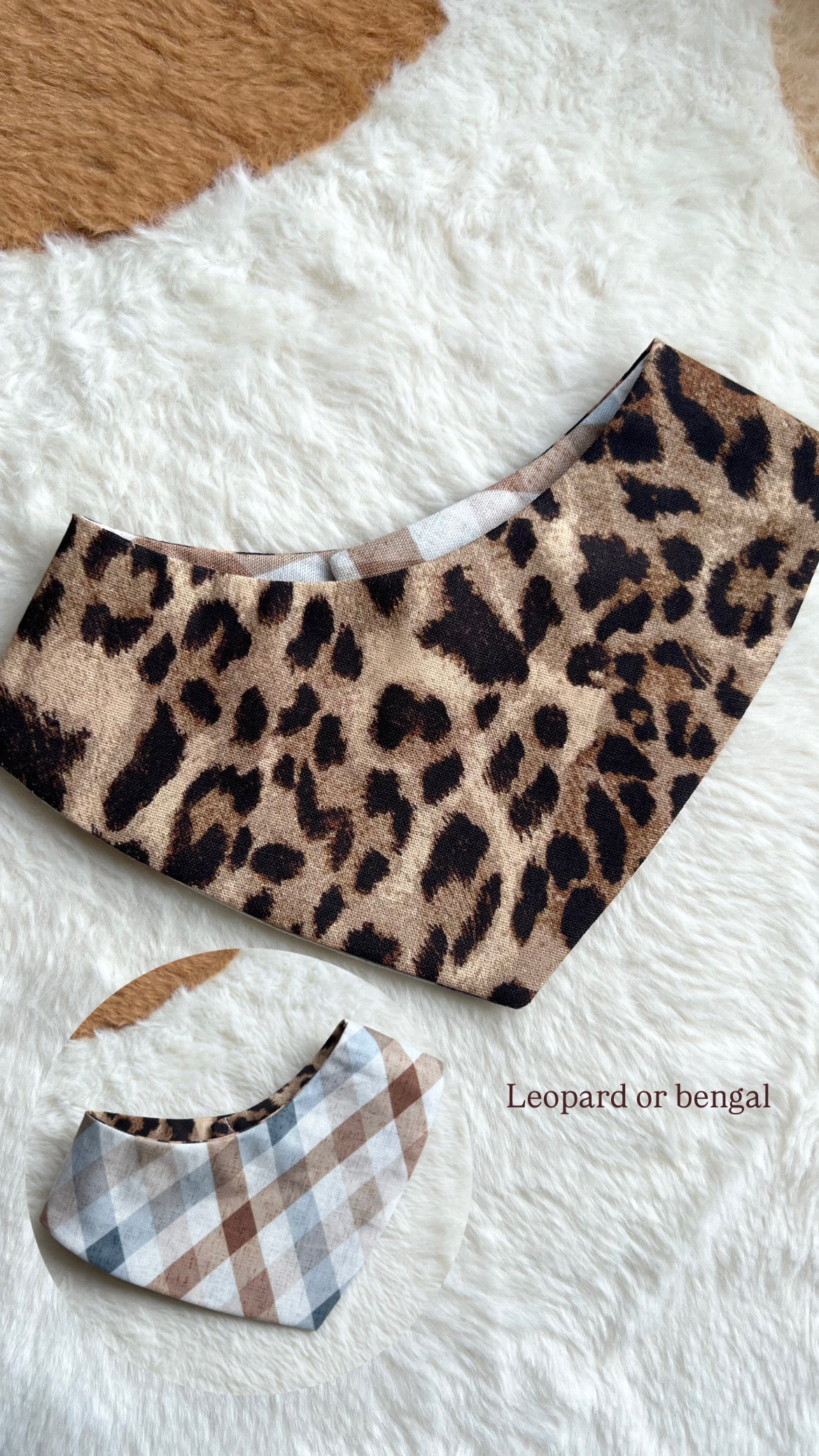 Leopard or Bengal Reversible Bandana