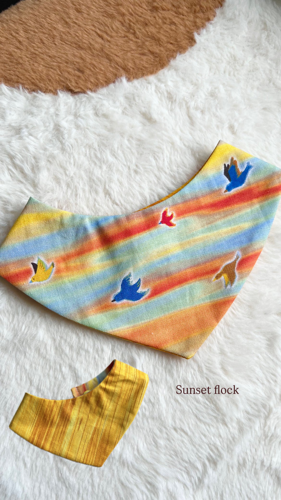 Sunset Flock Reversible Bandana