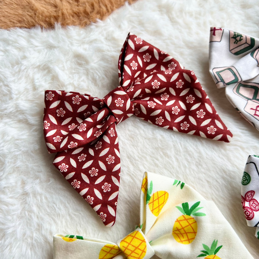 CNY Elegant in Red Sailor Bow