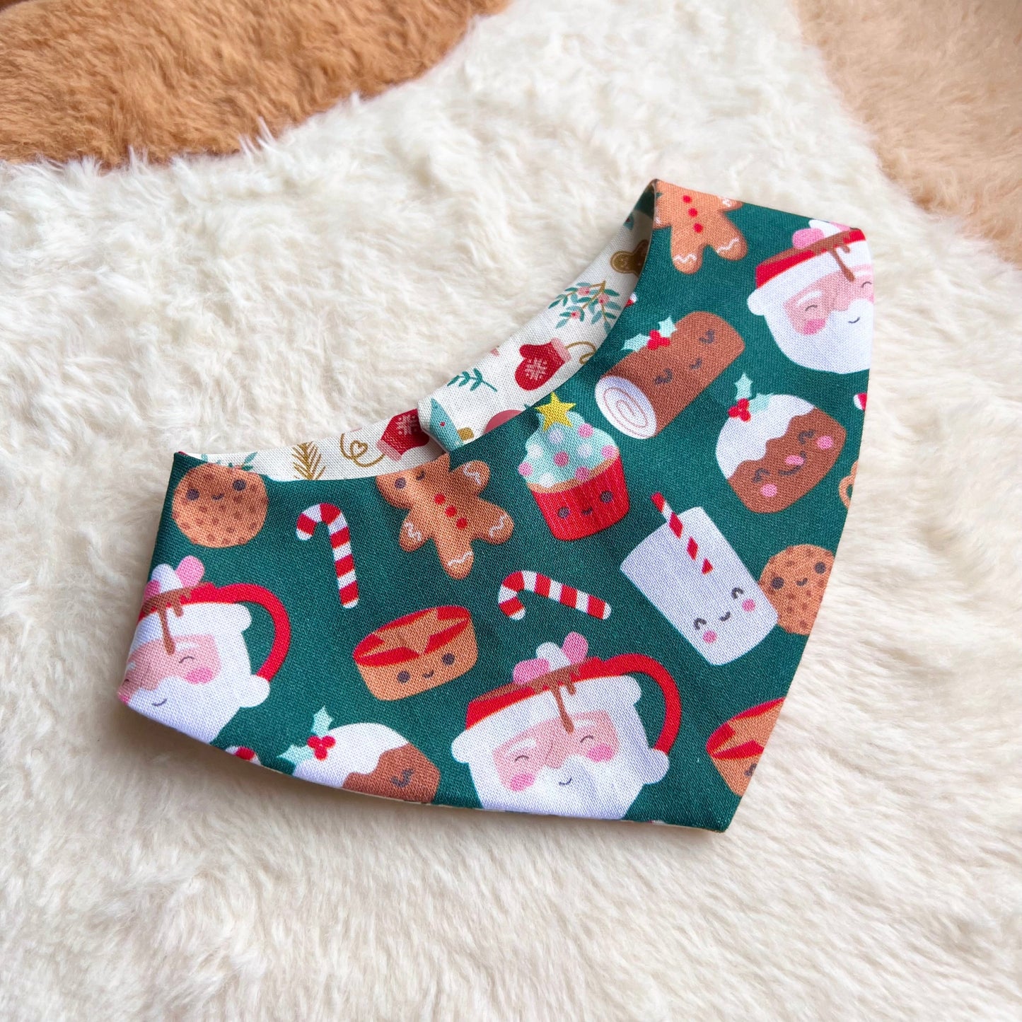 Christmas Festive Treats Reversible Bandana