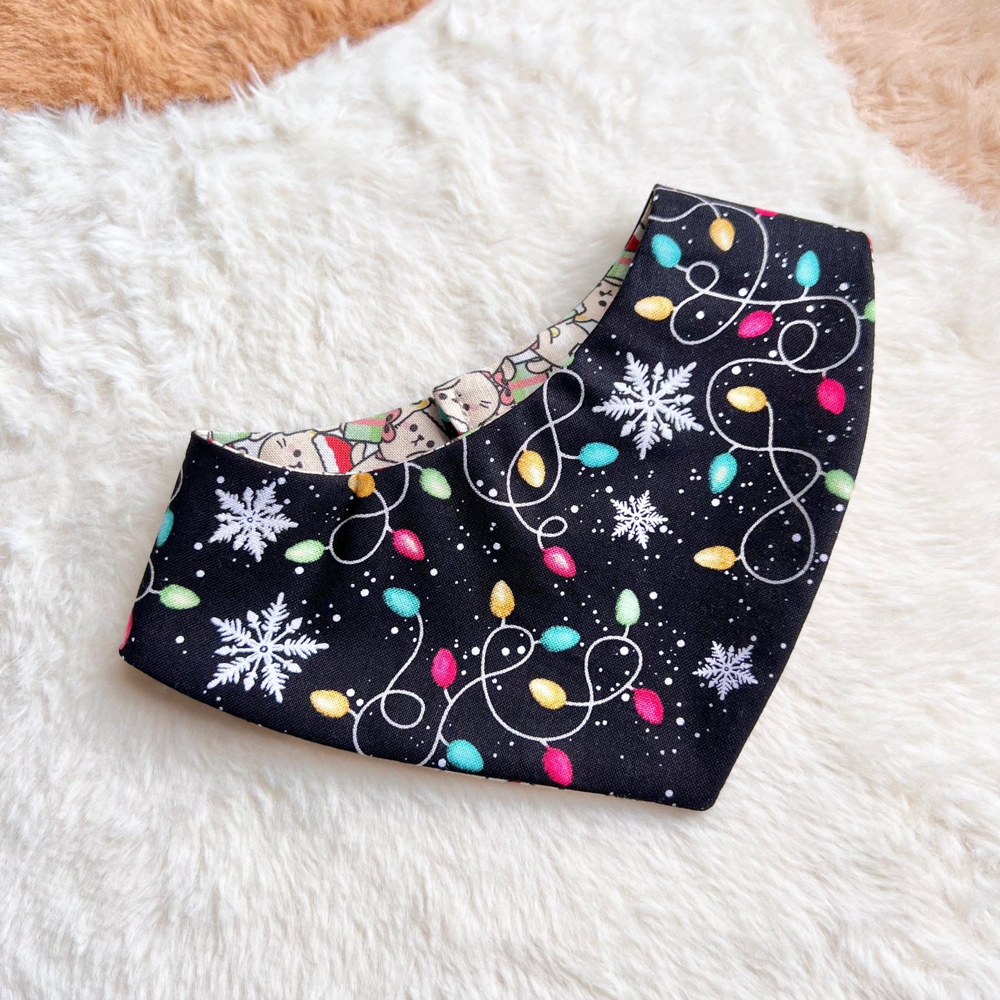 Christmas Santa Meow Reversible Bandana