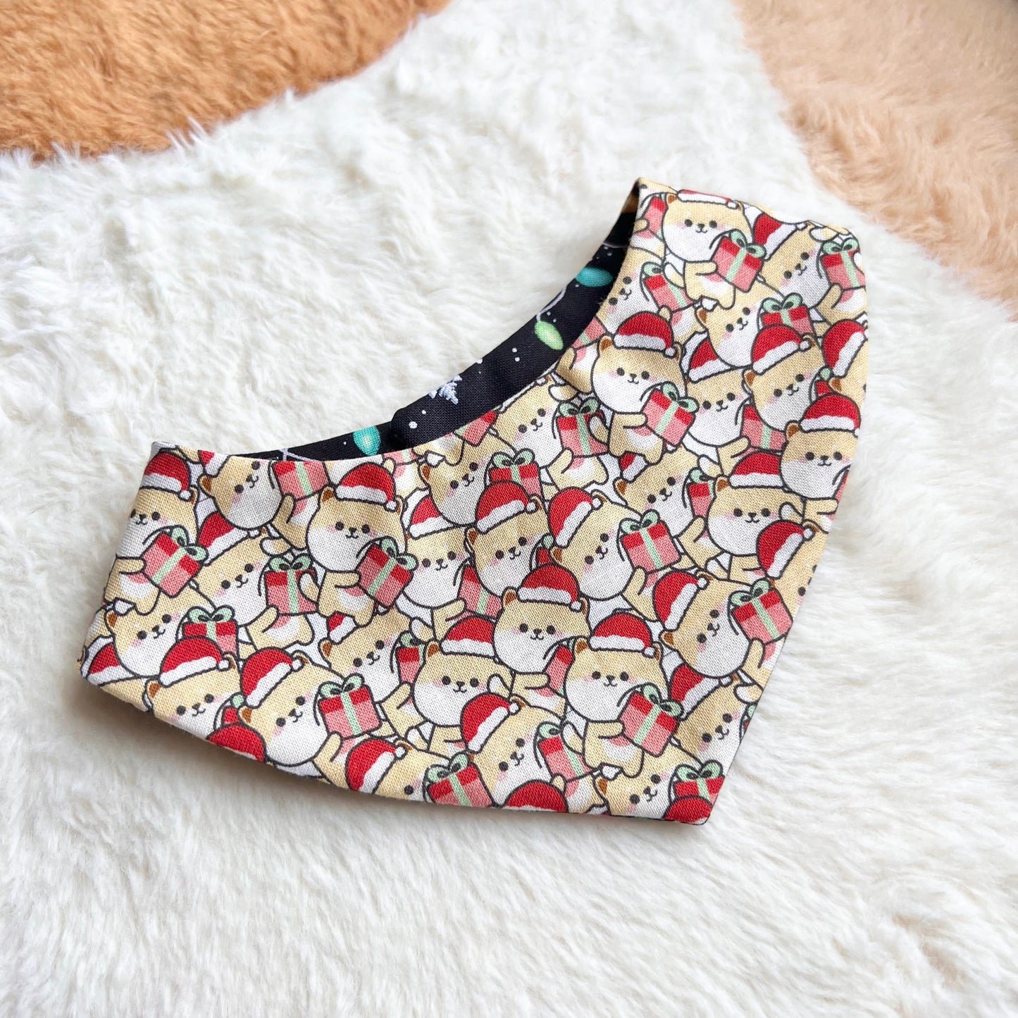 Christmas Santa Woof Reversible Bandana