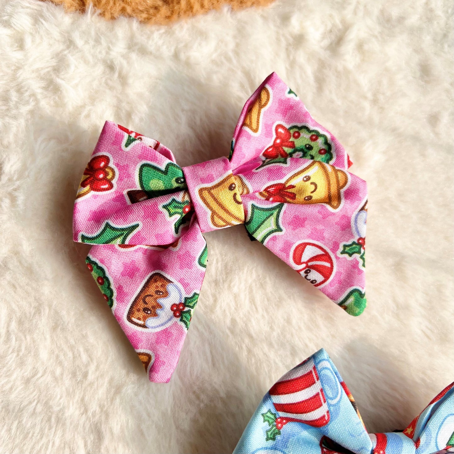Christmas Jolly in Pink Sailor Bow