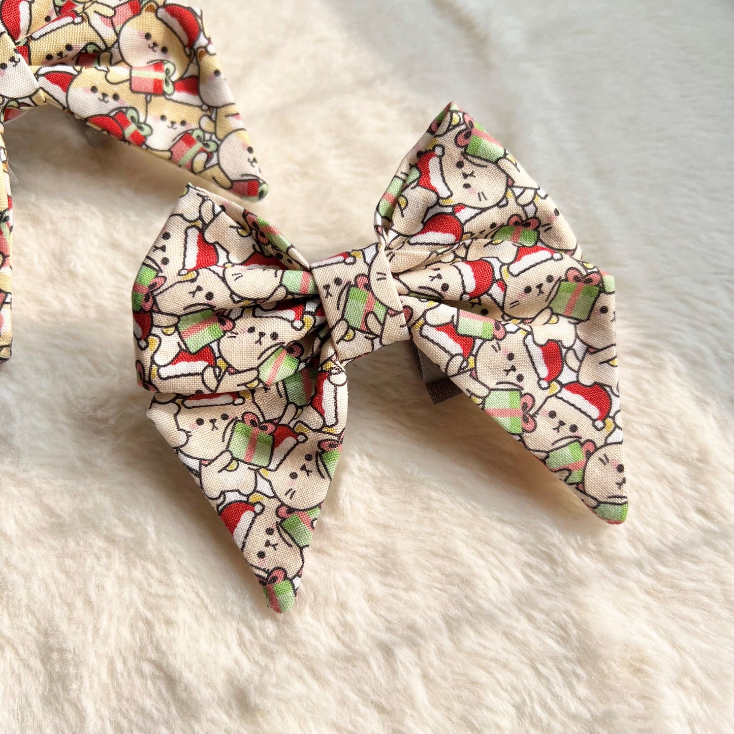 Christmas Santa Meow Sailor Bow